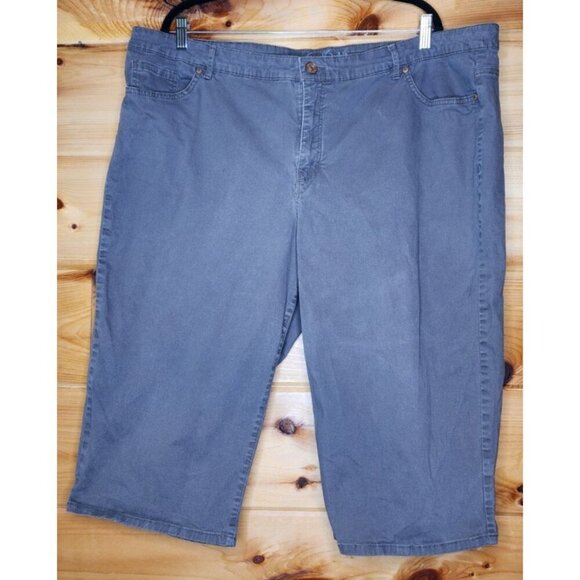 Gloria Vanderbilt Womens Capri Size 24 Brown Solid Amanda Capri Jeans - Picture 2 of 13